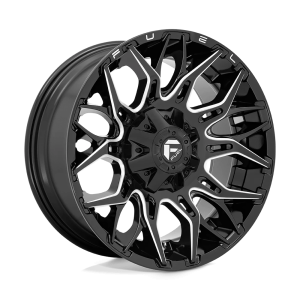 FUEL 1PC D769 TWITCH 20X10 -18 GLOSSY BLACK MILLED | D76920001747