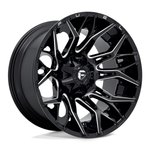 FUEL 1PC D769 TWITCH 22X12 -44 GLOSSY BLACK MILLED | D76922201747