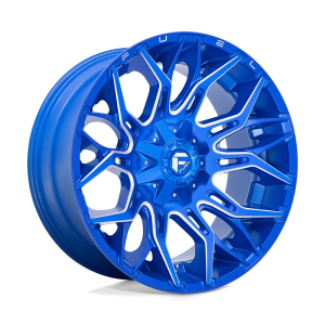 FUEL 1PC D770 TWITCH 22X10 -18 ANODIZED BLUE MILLED | D77022001747