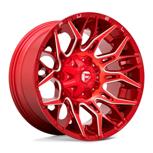 FUEL 1PC D771 TWITCH 20X10 -18 CANDY RED MILLED | D77120002647