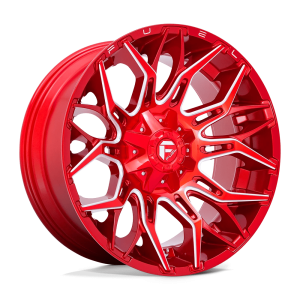 FUEL 1PC D771 TWITCH 22X10 -18 CANDY RED MILLED | D77122001747