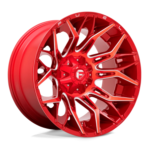 FUEL 1PC D771 TWITCH 22X12 -44 CANDY RED MILLED | D77122202647