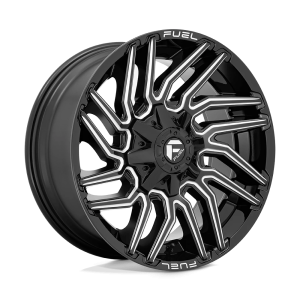 FUEL 1PC D773 TYPHOON 20X10 -18 GLOSS BLACK MILLED | D77320001747