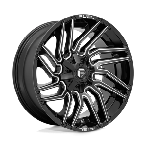 FUEL 1PC D773 TYPHOON 22X10 -18 GLOSS BLACK MILLED | D77322001747