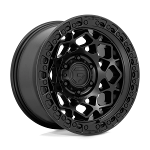 FUEL 1PC D786 UNIT 17X9 -12 MATTE BLACK WITH MATTE BLACK RING | D78617907545