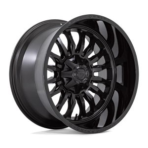 FUEL 1PC D796 ARC 22X12 -44 MATTE BLACK WITH GLOSS BLACK LIP | D79622209847