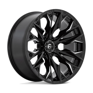 FUEL 1PC D803 FLAME 22X10 -18 GLOSS BLACK MILLED | D80322008447