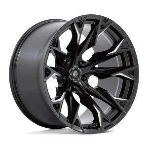 FUEL 1PC D803 FLAME 22X12 -44 GLOSS BLACK MILLED | D8032220B447