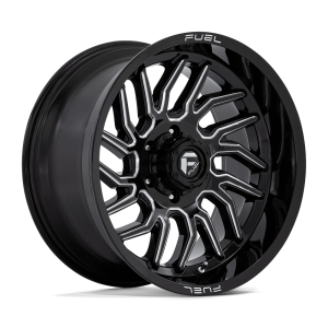 FUEL 1PC D807 HURRICANE 20X10 -18 GLOSS BLACK MILLED | D80720008447