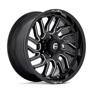 FUEL 1PC D807 HURRICANE 20X9 1 GLOSS BLACK MILLED | D80720908450