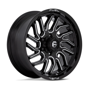 FUEL 1PC D807 HURRICANE 20X9 20 GLOSS BLACK MILLED | D80720908457