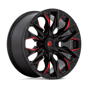 FUEL 1PC D823 FLAME 20X9 20 GLOSS BLACK MILLED WITH CANDY RED | D82320908457