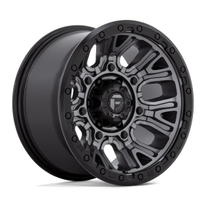 FUEL 1PC D825 TRACTION 17X9 -12 MATTE GUNMETAL WITH BLACK RING | D82517907545