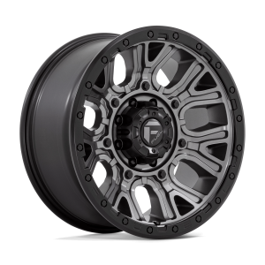 FUEL 1PC D825 TRACTION 20X9 1 MATTE GUNMETAL WITH BLACK RING | D82520901750