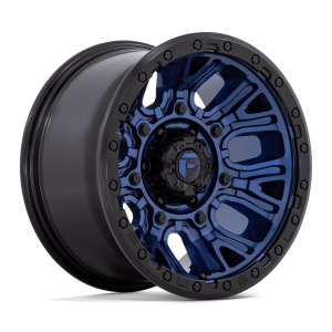 FUEL 1PC D827 TRACTION 17X9 -12 DARK BLUE WITH BLACK RING | D82717907545