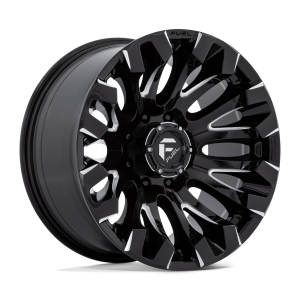 FUEL 1PC D828 QUAKE 20X10 -18 GLOSS BLACK MILLED | D82820001747