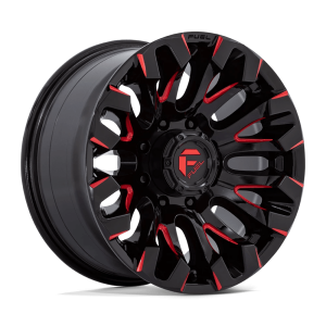 FUEL 1PC D829 QUAKE 18X9 1 GLOSS BLACK MILLED RED TINT | D82918901750