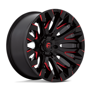 FUEL 1PC D829 QUAKE 18X9 1 GLOSS BLACK MILLED RED TINT | D82918905650