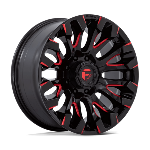 FUEL 1PC D829 QUAKE 20X9 1 GLOSS BLACK MILLED RED TINT | D82920901750