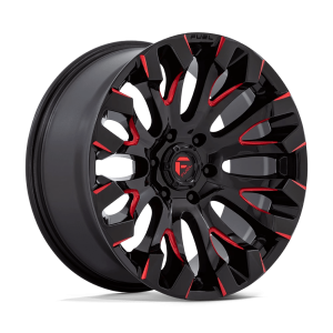 FUEL 1PC D829 QUAKE 20X9 1 GLOSS BLACK MILLED RED TINT | D82920908450