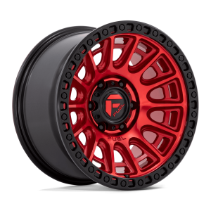 FUEL 1PC D834 CYCLE 17X9 -12 CANDY RED WITH BLACK RING | D83417907545