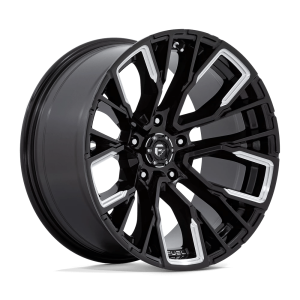 FUEL 1PC D849 REBAR 20X10 -18 GLOSS BLACK MILLED | D8492000B447