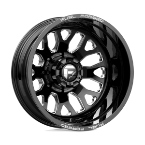 FUEL MONO DE19 FF19D 22X8.25 -202 GLOSS BLACK MILLED | DE1922829235