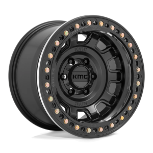 KMC KM236 TANK BEADLOCK 17X9 -15 SATIN BLACK | KM23679050715N