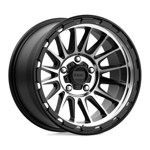 KMC KM542 IMPACT 17X9 -12 SATIN BLACK MACHINED | KM54279050512N