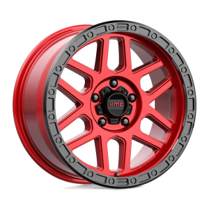 KMC KM544 MESA 17X8.5 0 CANDY RED WITH BLACK LIP | KM54478550900