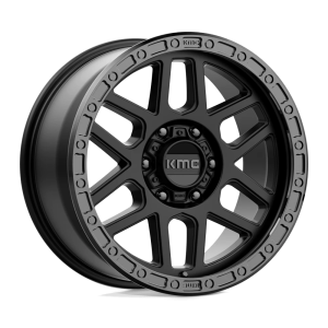 KMC KM544 MESA 17X8.5 0 SATIN BLACK WITH GLOSS BLACK LIP | KM54478563700