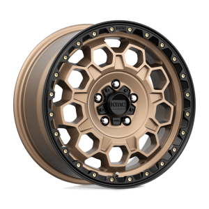 KMC KM545 TREK 17X8 35 MATTE BRONZE WITH BLACK LIP | KM54578012635