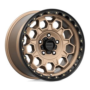 KMC KM545 TREK 17X9 18 MATTE BRONZE WITH BLACK LIP | KM54579050618