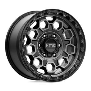 KMC KM545 TREK 17X9 18 SATIN BLACK WITH GRAY TINT | KM54579063418