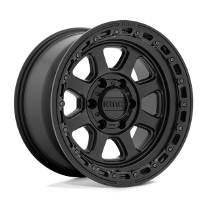 KMC KM548 CHASE 17X9 0 SATIN BLACK WITH GLOSS BLACK LIP | KM54879050700