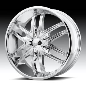 KMC KM678 SPLINTER 24X9.5 15 CHROME | KM67824904215