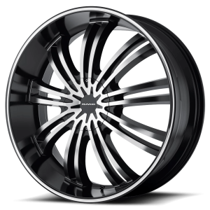 KMC KM682 SPIDER 20X8.5 35 GLOSS BLACK MACHINED | KM68228569335