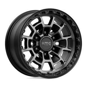 KMC KM718 SUMMIT 16X8 0 SATIN BLACK WITH GRAY TINT | KM71868068400