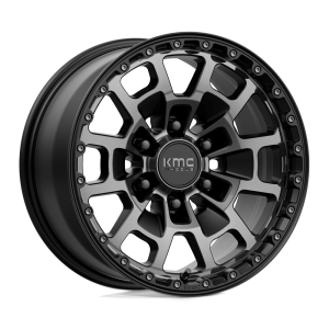 KMC KM718 SUMMIT 17X8.5 18 SATIN BLACK WITH GRAY TINT | KM71878563418