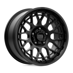 KMC KM722 TECHNIC 17X8.5 18 SATIN BLACK | KM72278550718