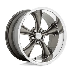 AMERICAN RACING VINTAGE VN338 BOSS TT 18X8 2 GRAPHITE WITH DIAMOND CUT LIP | VN338188012902US