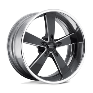 AMERICAN RACING VINTAGE VN472 BURNOUT 20X10.5 XX TWO-PIECE BLACK MILLED CENTER POLISHED RIM | VN472205XX