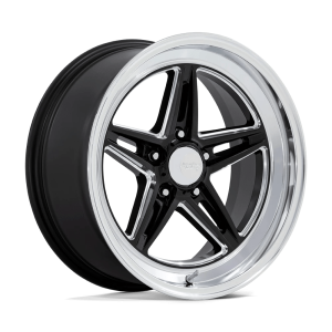 AMERICAN RACING VINTAGE VN514 GROOVE 18X10 12 GLOSS BLACK MILLED WITH DIAMOND CUT LIP | VN514BE18101212