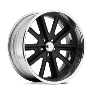 AMERICAN RACING VINTAGE VN407 20X10.5 XX TWO-PIECE HOT ROD BLACK CENTER POLISHED BARREL | VNB407205XX