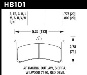 Hawk Performance - Hawk Performance HT-10 Disc Brake Pad | HB101S.800 - Image 2