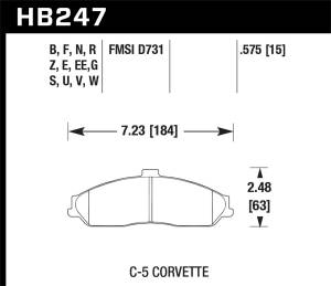 Hawk Performance - Hawk Performance HPS Disc Brake Pad | HB247F.575 - Image 2