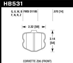 Hawk Performance - Hawk Performance HPS Disc Brake Pad | HB531F.570 - Image 2