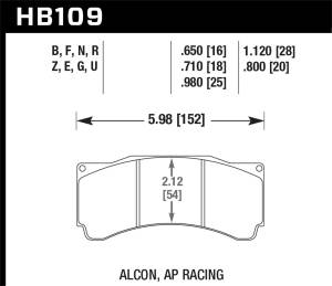 Hawk Performance - Hawk Performance DTC-70 Disc Brake Pad | HB109U.710 - Image 2