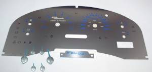 US Speedo Custom Gauge Face; MPH; B-Blue; 2007-2008 Ford F150 XLT | SSF15B