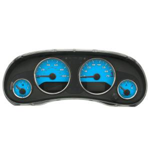 US Speedo Custom Gauge Face; MPH; Lt Blue; 2015-2018 Jeep Wrangler | WRA1544